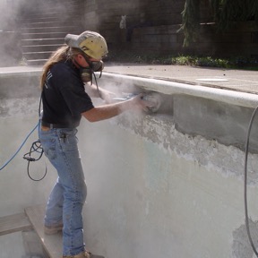 Using a concrete planer